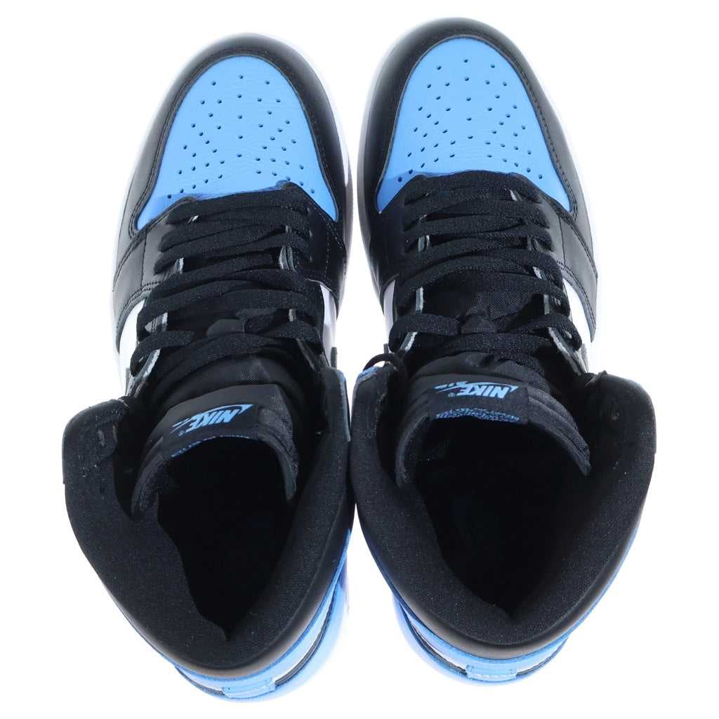 NIKE(ナイキ) AIR JORDAN 1 RETRO HI OG UNIVERSITY BLUE UNC TOE DZ5485-400 エアジョーダン レトロ ユニバーシティブルー ユーエヌシートゥ ハイカットスニーカー US10/28cm