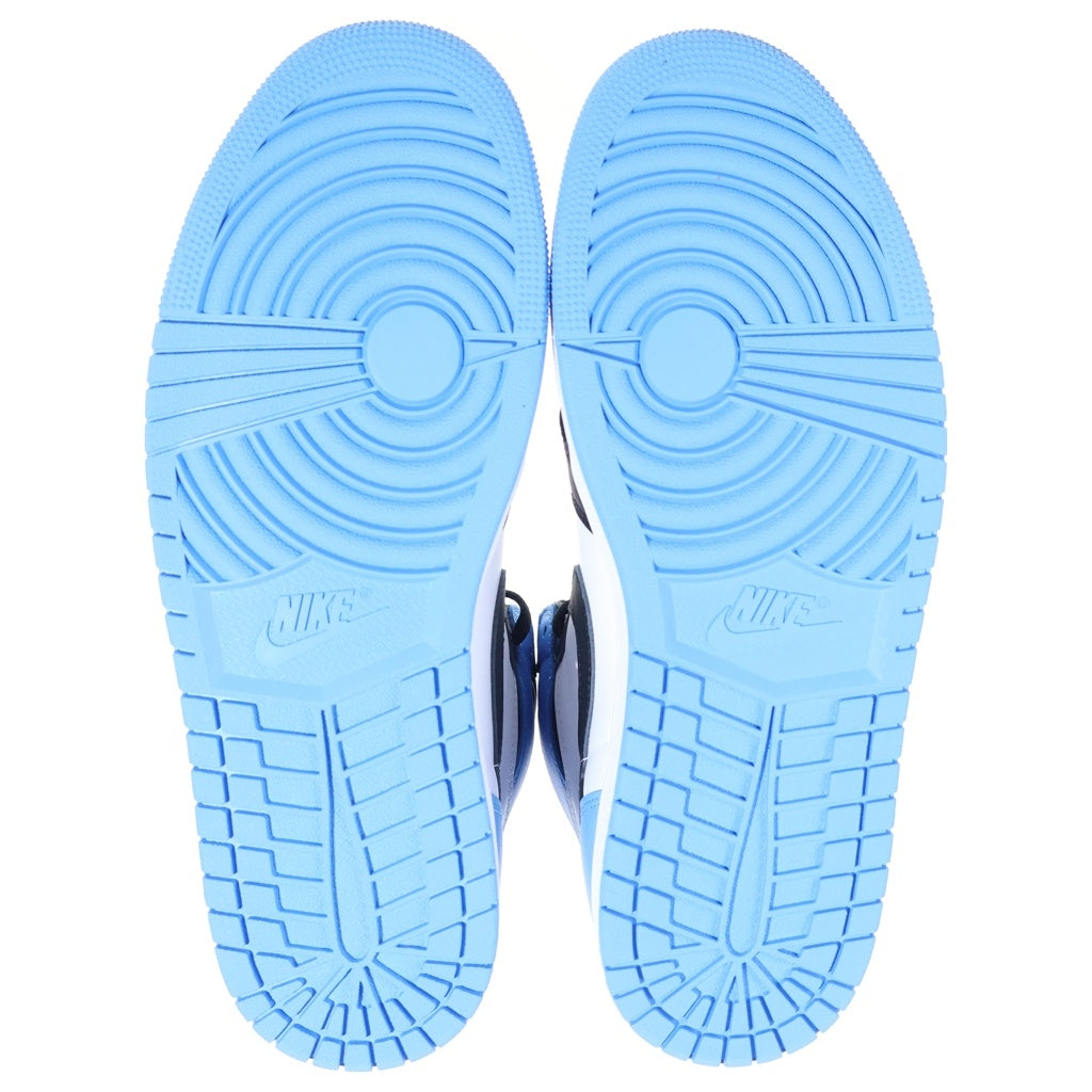 NIKE(ナイキ) AIR JORDAN 1 RETRO HI OG UNIVERSITY BLUE UNC TOE DZ5485-400 エアジョーダン レトロ ユニバーシティブルー ユーエヌシートゥ ハイカットスニーカー US10/28cm