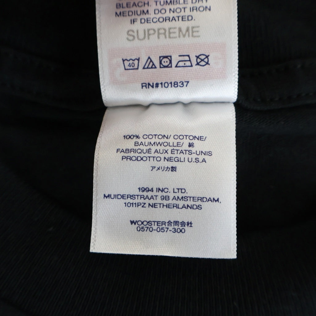 SUPREME(シュプリーム) 24AW 30th Anniversary Tee 30周年記念 プリント クルーネック 半袖Tシャツ カットソー ブラック