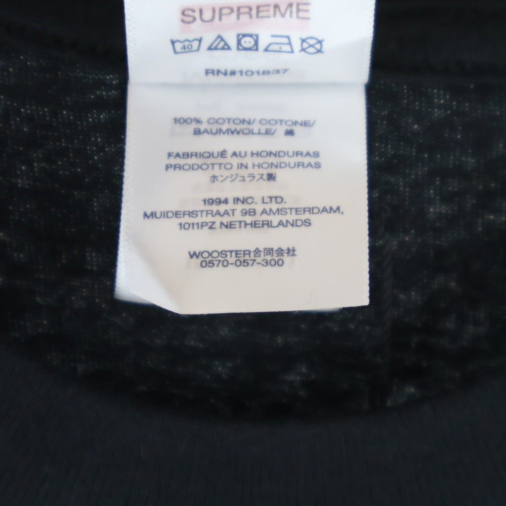 SUPREME(シュプリーム) 24AW ×Martine Rose Tee マーティンローズ プリントロゴ クルーネック 半袖Tシャツ カットソー ブラック