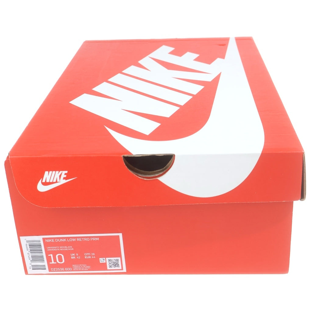 NIKE(ナイキ) DUNK LOW RETRO PRM CHICAGO SPLIT DZ2536-600 ダンク レトロ シカゴスプリット ローカットスニーカー ホワイト/レッド US10/28cm