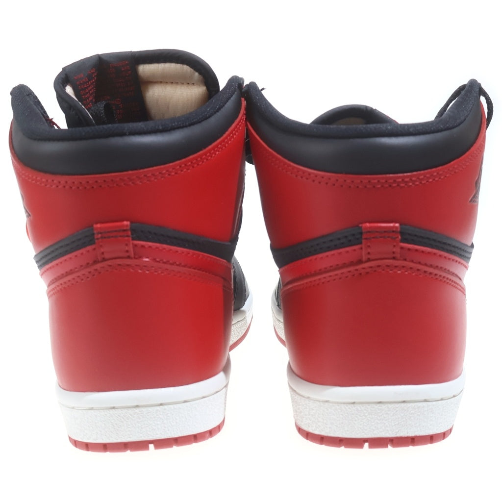NIKE(ナイキ) AIR JORDAN 1 HIGH 85 BRED HV6674-067 エアジョーダン 1 85 ブレッド ハイカットスニーカー ブラック/レッド US10/28cm