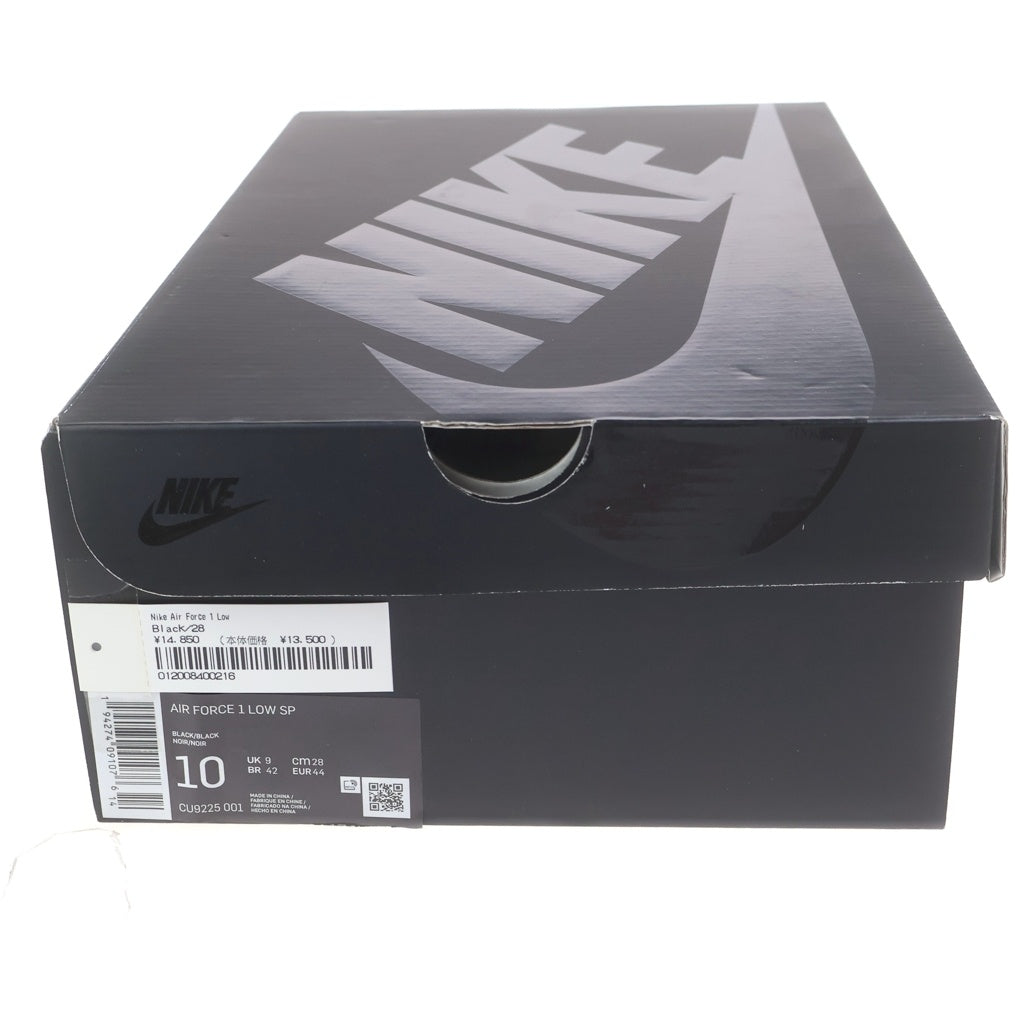 NIKE(ナイキ) ×SUPREME AIR FORCE 1 LOW CU9225-001 シュプリーム エアフォース 1 ローカットスニーカー ブラック US10/28cm
