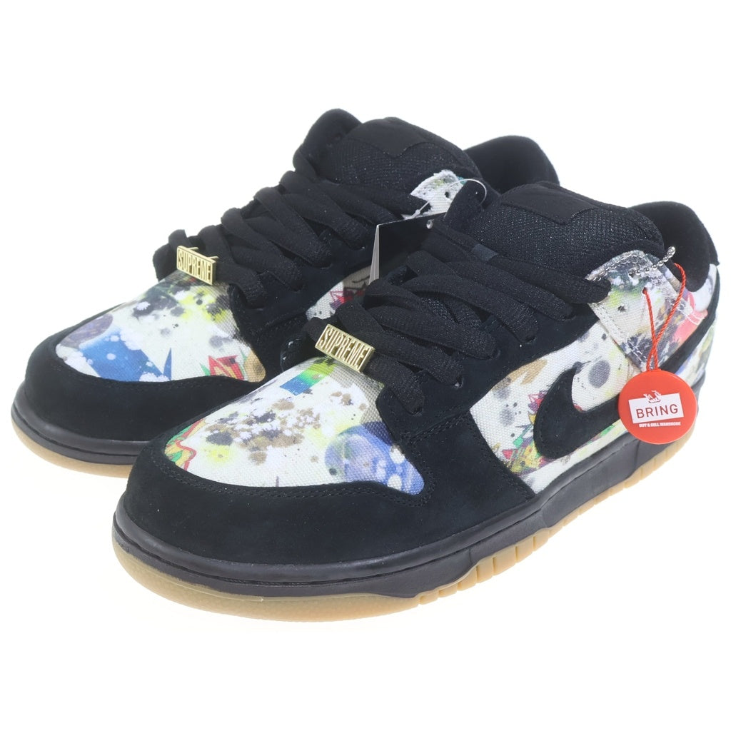 NIKE SB(ナイキエスビー) ×SUPREME RAMMELLZEE DUNK LOW FD8778-001 シュプリーム ラメルジー ダンク ローカットスニーカー ブラック/マルチ US10/28cm