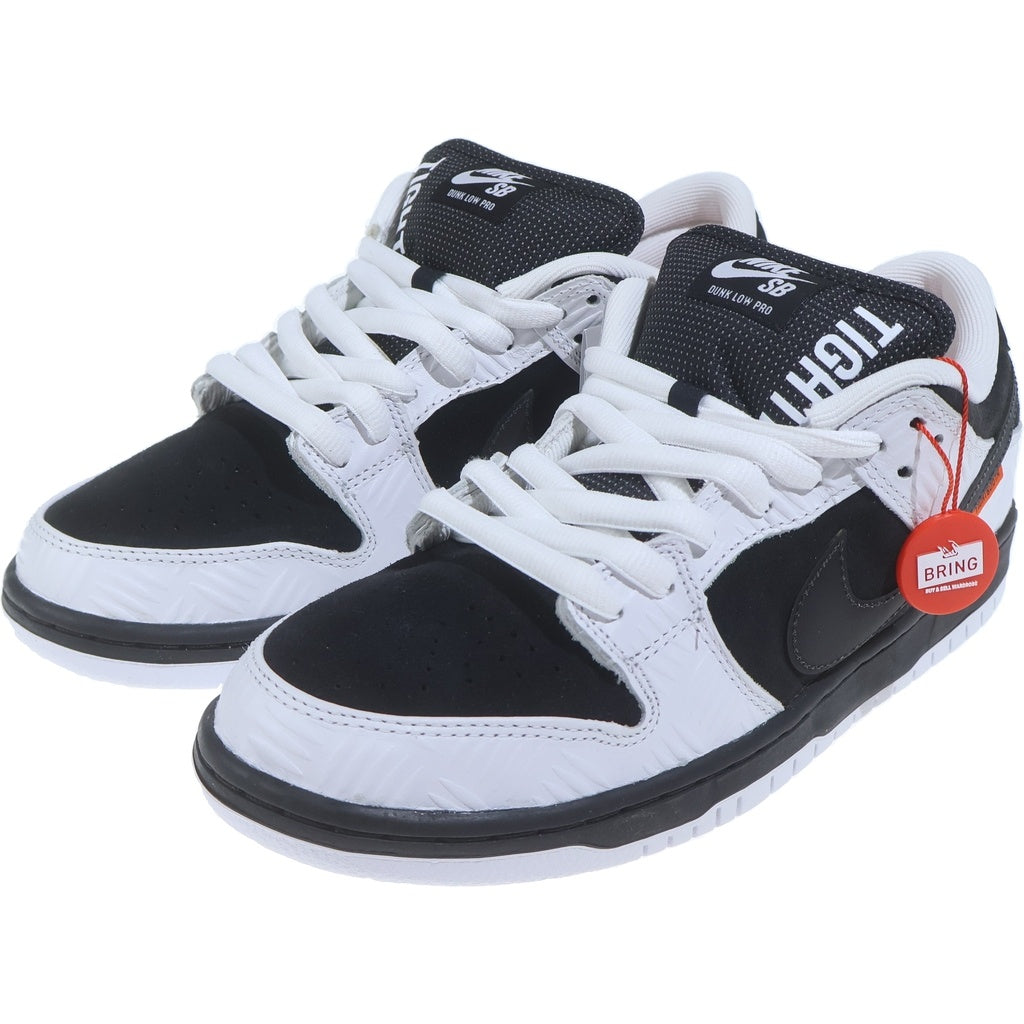 NIKE SB(ナイキエスビー) ×TIGHTBOOTH DUNK LOW PRO FD2629-100 タイトブース ダンク ローカットスニーカー ホワイト/ブラック US10/28cm