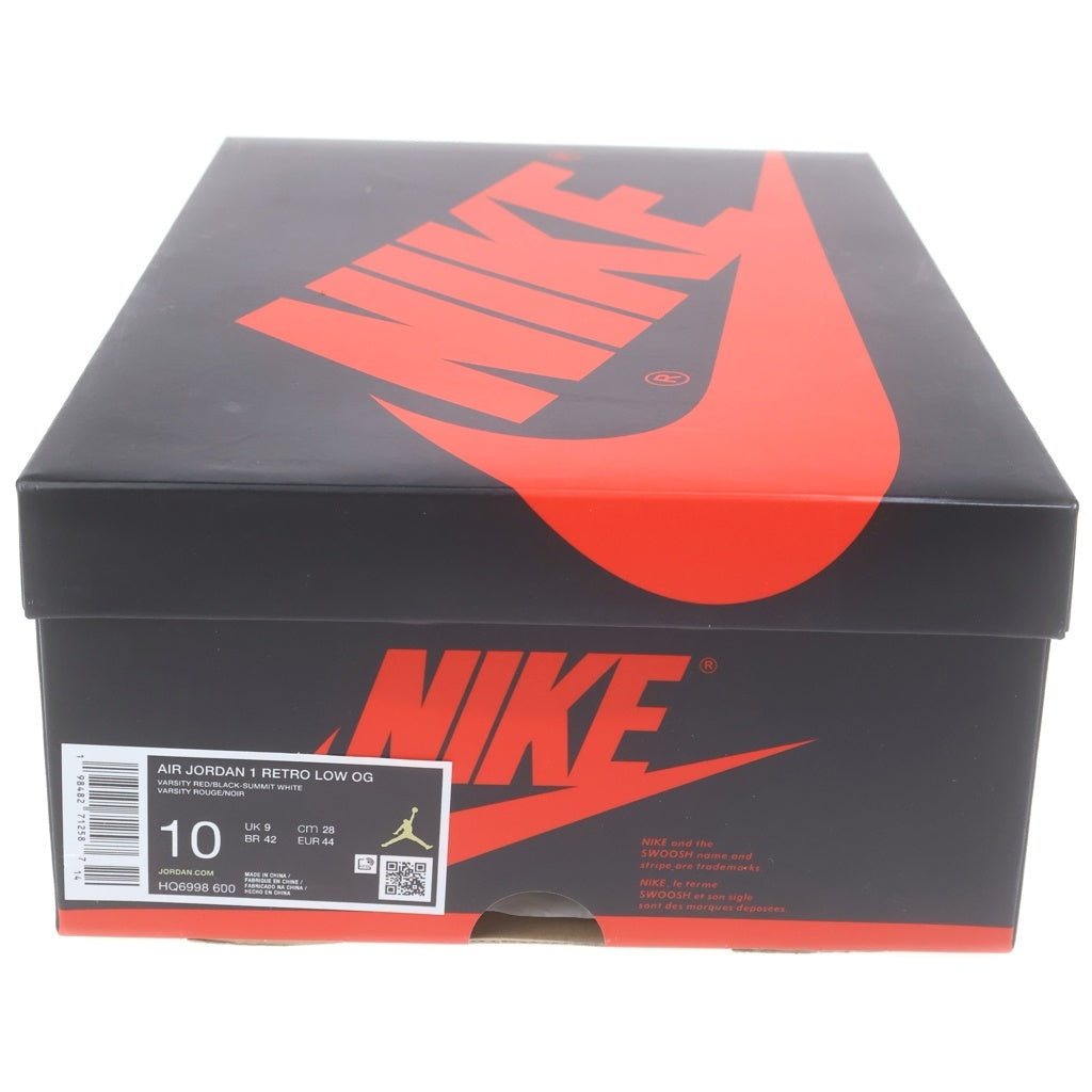 NIKE(ナイキ) AIR JORDAN 1 RETRO LOW OG CHICAGO HQ6998-600 エアジョーダン1 レトロ シカゴ ローカットスニーカー レッド US10/28cm
