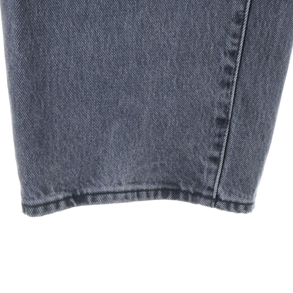 SUPREME(シュプリーム) 23SS Baggy Jean Washed Black クラシックロゴ刺繍 ウォッシュド バギー ワイドデニムパンツ ブラック