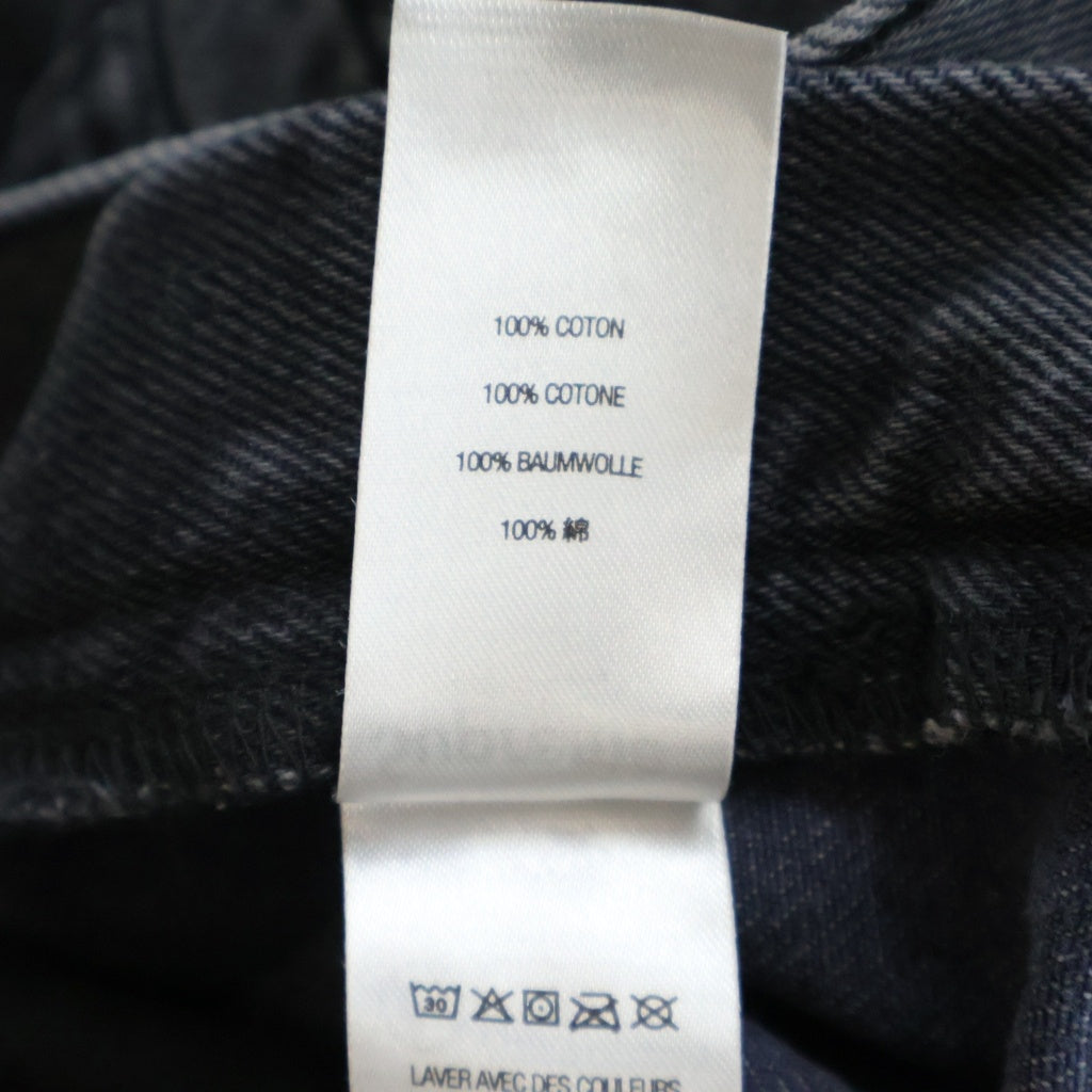 SUPREME(シュプリーム) 23SS Baggy Jean Washed Black クラシックロゴ刺繍 ウォッシュド バギー ワイドデニムパンツ ブラック