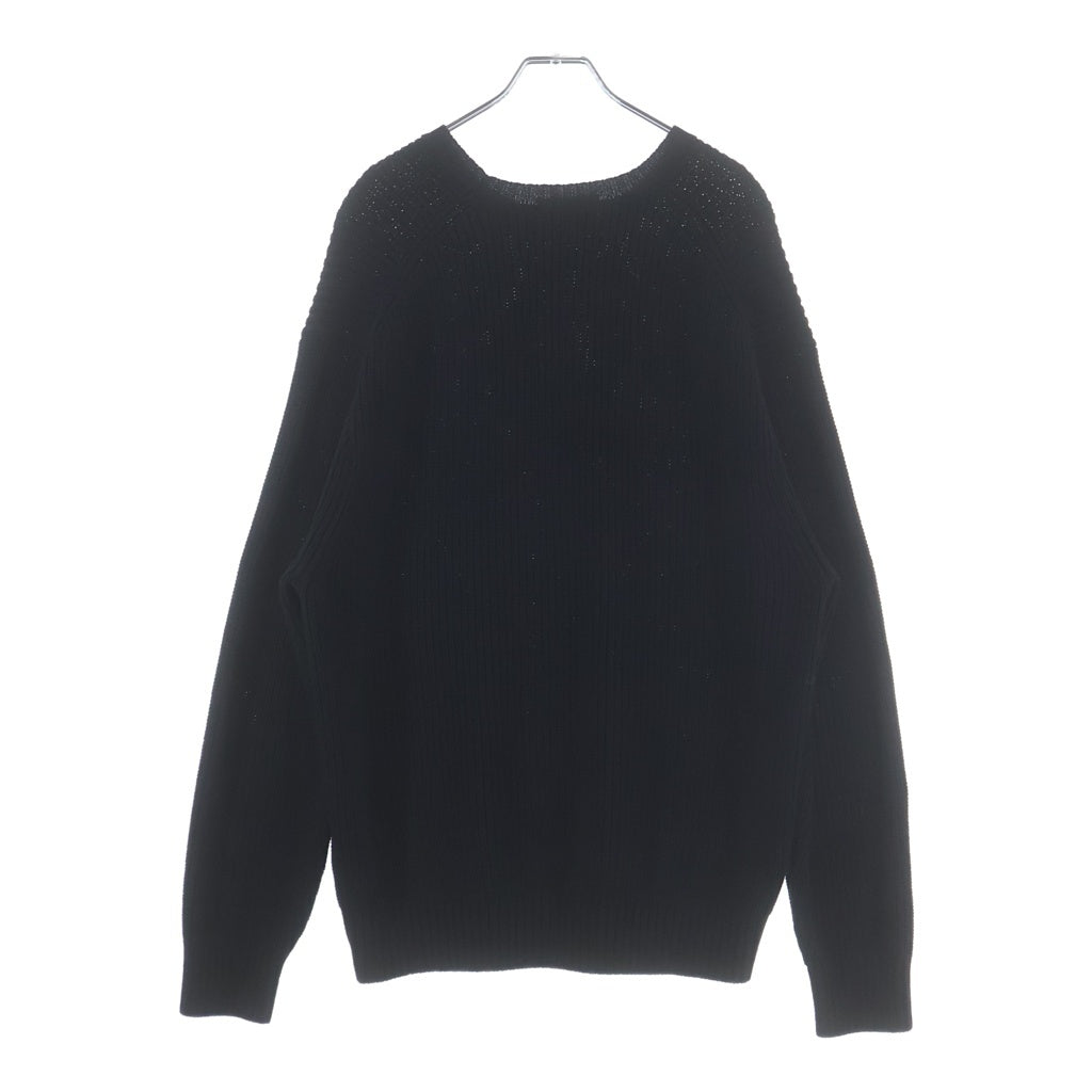 SUPREME(シュプリーム) 21AW Small Box Logo Ribbed Sweater スモールボックスロゴ コットン ニット セーター ブラック