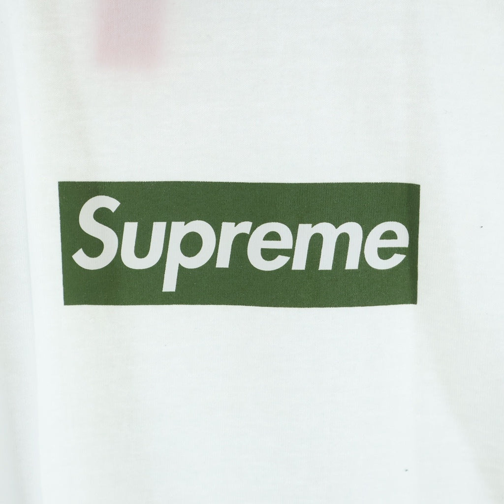SUPREME(シュプリーム) 21AW Berlin Box Logo Tee ベルリン ボックスロゴ クルーネック 半袖Tシャツ カットソー ホワイト