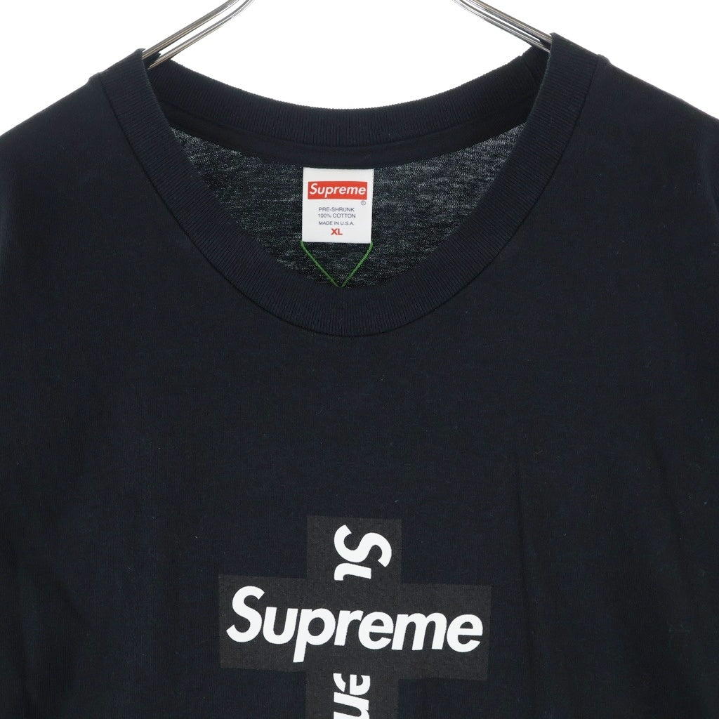 SUPREME(シュプリーム) 20AW Cross Box Logo Tee クロスボックスロゴ クルーネック 半袖Tシャツ カットソー ブラック