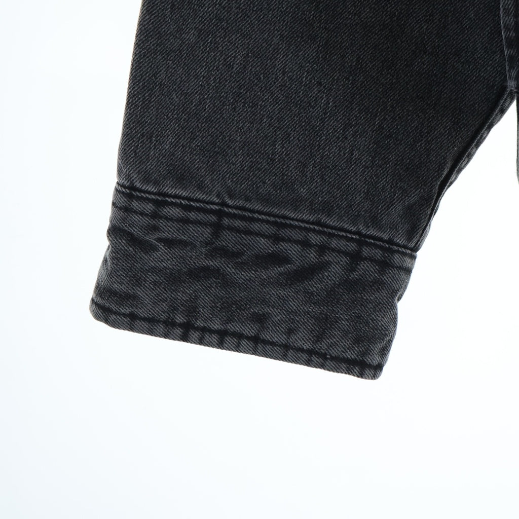 SUPREME(シュプリーム) 24AW Faux Shearling Lined Work Shirt 裏地シアリング デニムジャケット ブラック