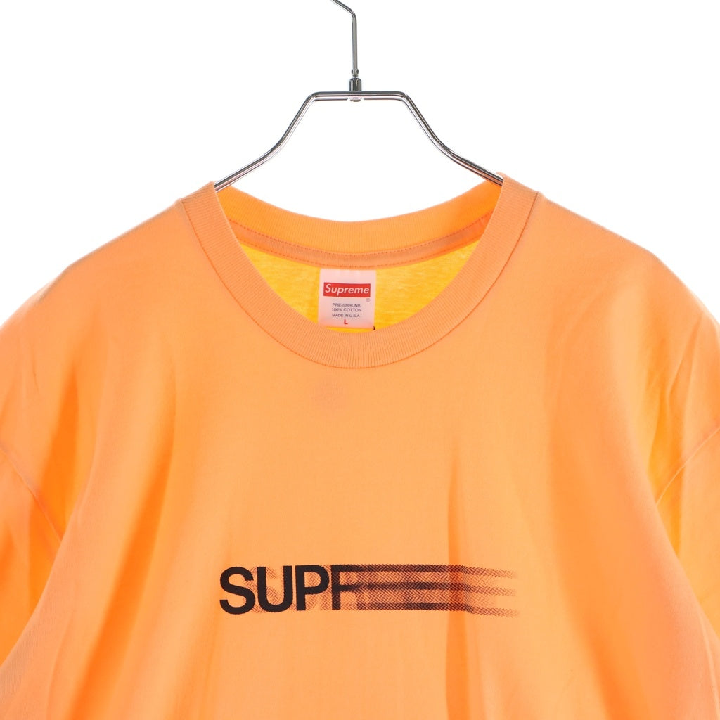 SUPREME(シュプリーム) 23SS Motion Logo Tee モーション ロゴプリント クルーネック 半袖Tシャツ カットソー オレンジ