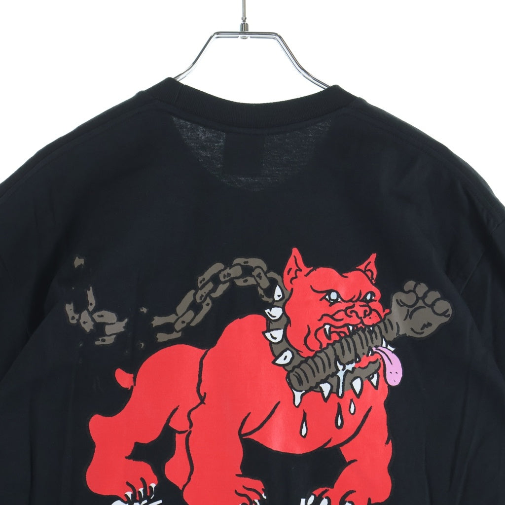 SUPREME(シュプリーム) 23SS Hardies Dog Tee ハーディーズ ドッグ プリント クルーネック 半袖Tシャツ カットソー ブラック