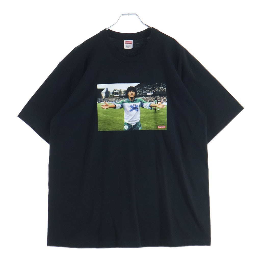 SUPREME(シュプリーム) 24SS Maradona Tee マラドーナ フォトプリント クルーネック 半袖Tシャツ カットソー ブラック