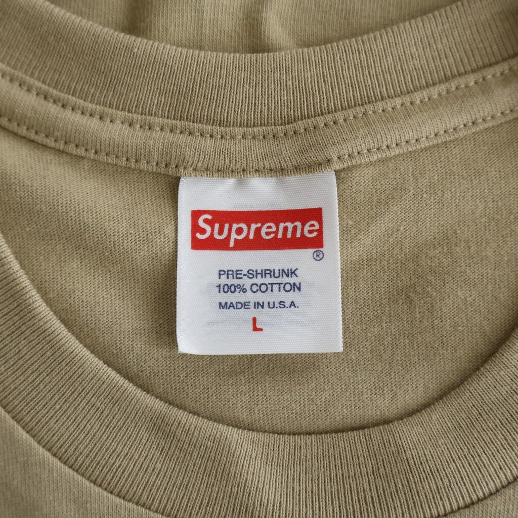SUPREME(シュプリーム) 23SS Tonal Box Logo Tee トーナル ボックスロゴ クルーネック 半袖Tシャツ カットソー ベージュ