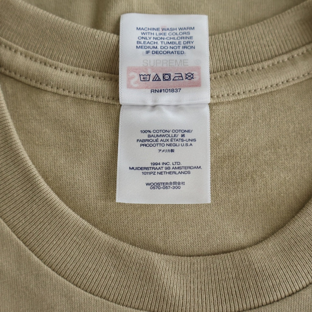 SUPREME(シュプリーム) 23SS Tonal Box Logo Tee トーナル ボックスロゴ クルーネック 半袖Tシャツ カットソー ベージュ