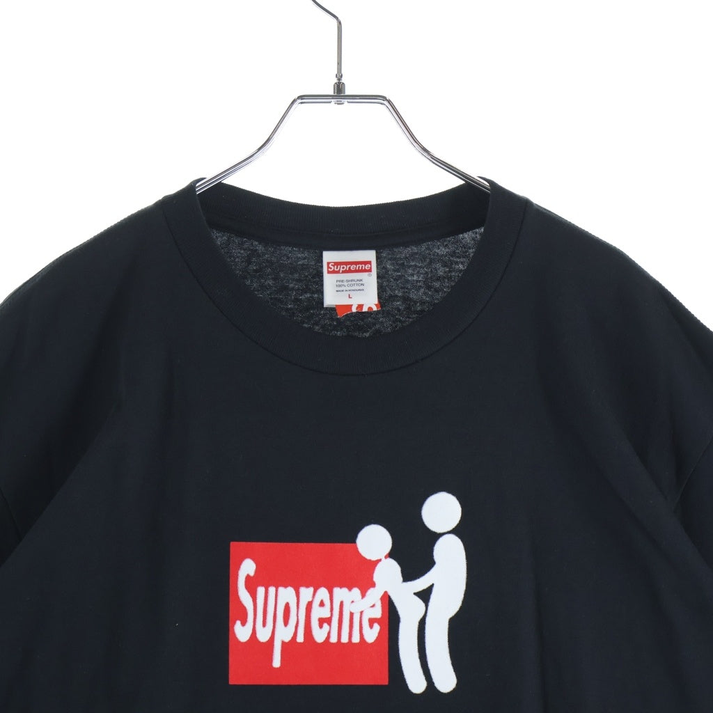 SUPREME(シュプリーム) 25AW Stick Tee スティック ロゴプリント クルーネック 半袖Tシャツ カットソー ブラック