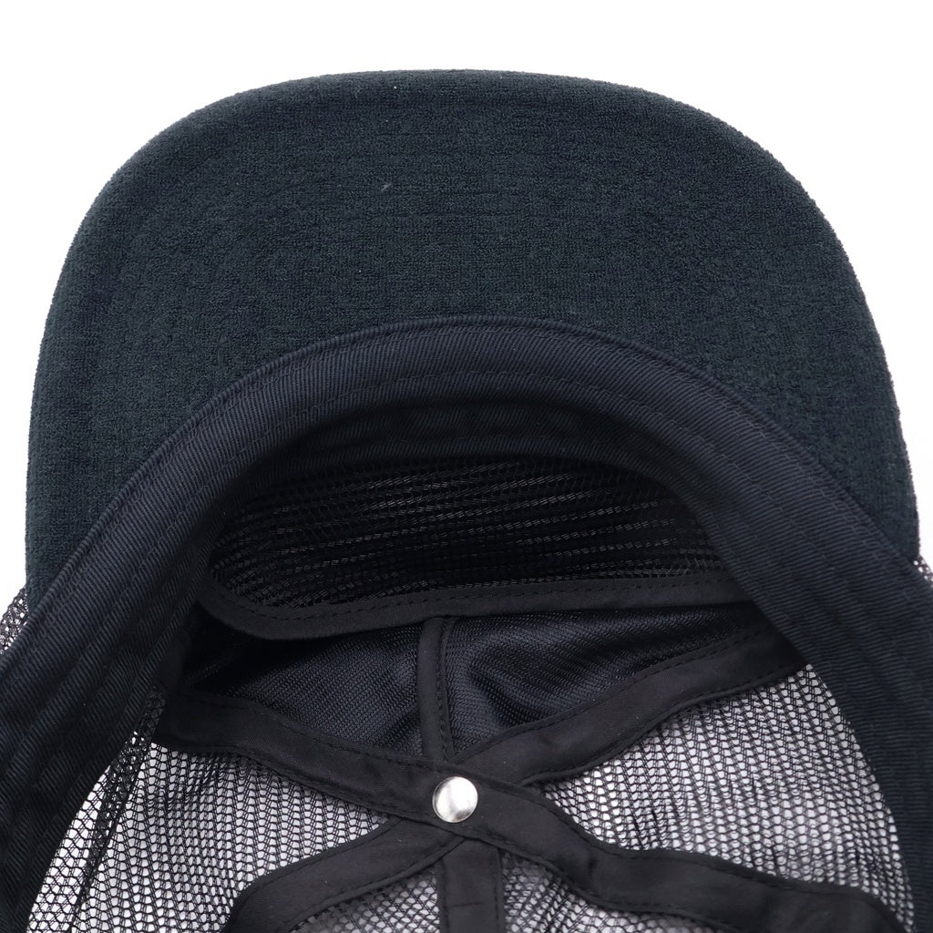SUPREME(シュプリーム) 24SS Terry Mesh Back 5-Panel テリー ロゴパッチ メッシュ キャップ 帽子 ブラック