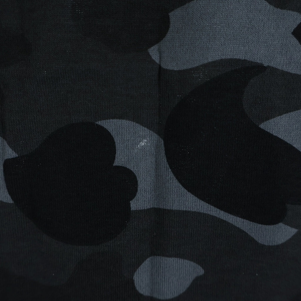 A BATHING APE(アベイシングエイプ) Colour Camo Shark Tee カラーカモ シャーク プリント クルーネック 半袖Tシャツ カットソー ブラック/グレー 001CSF301014X