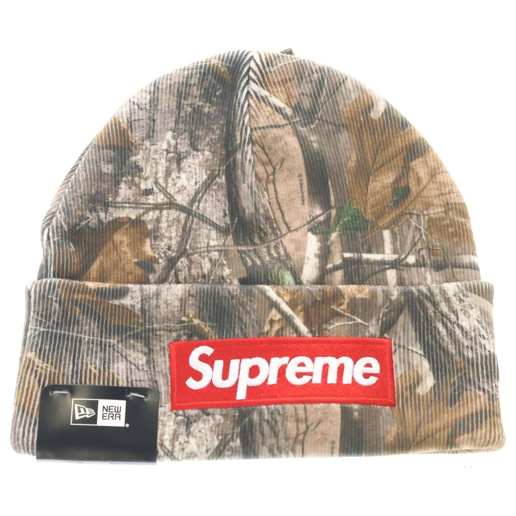 SUPREME(シュプリーム) 25AW ×NEW ERA Box Logo Beanie ニューエラ ボックスロゴ リアルツリーカモ ビーニー ニット帽 帽子 カーキ
