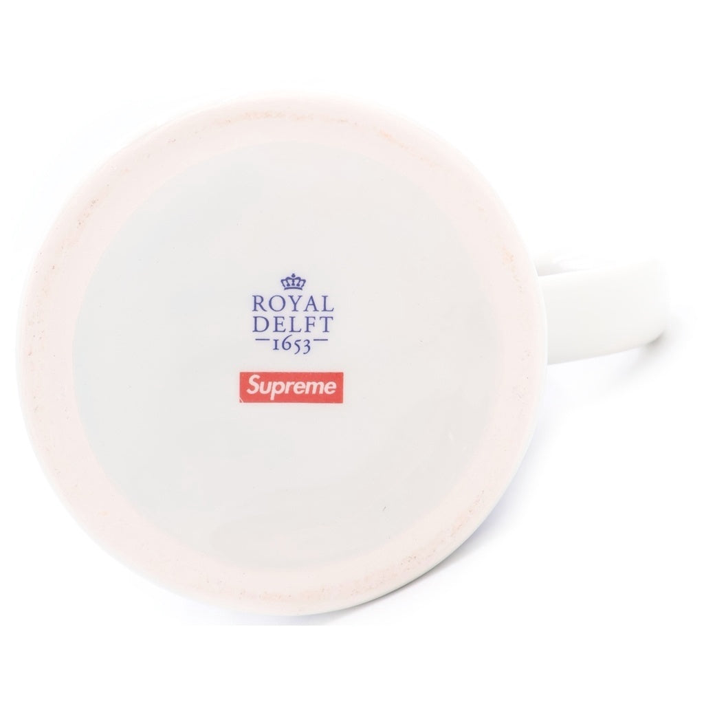 SUPREME(シュプリーム) 21SS ×Royal Delft 190 Bowery Beer Mug ロイヤルデルフト バワリービアー マグカップ ホワイト/ブルー ■