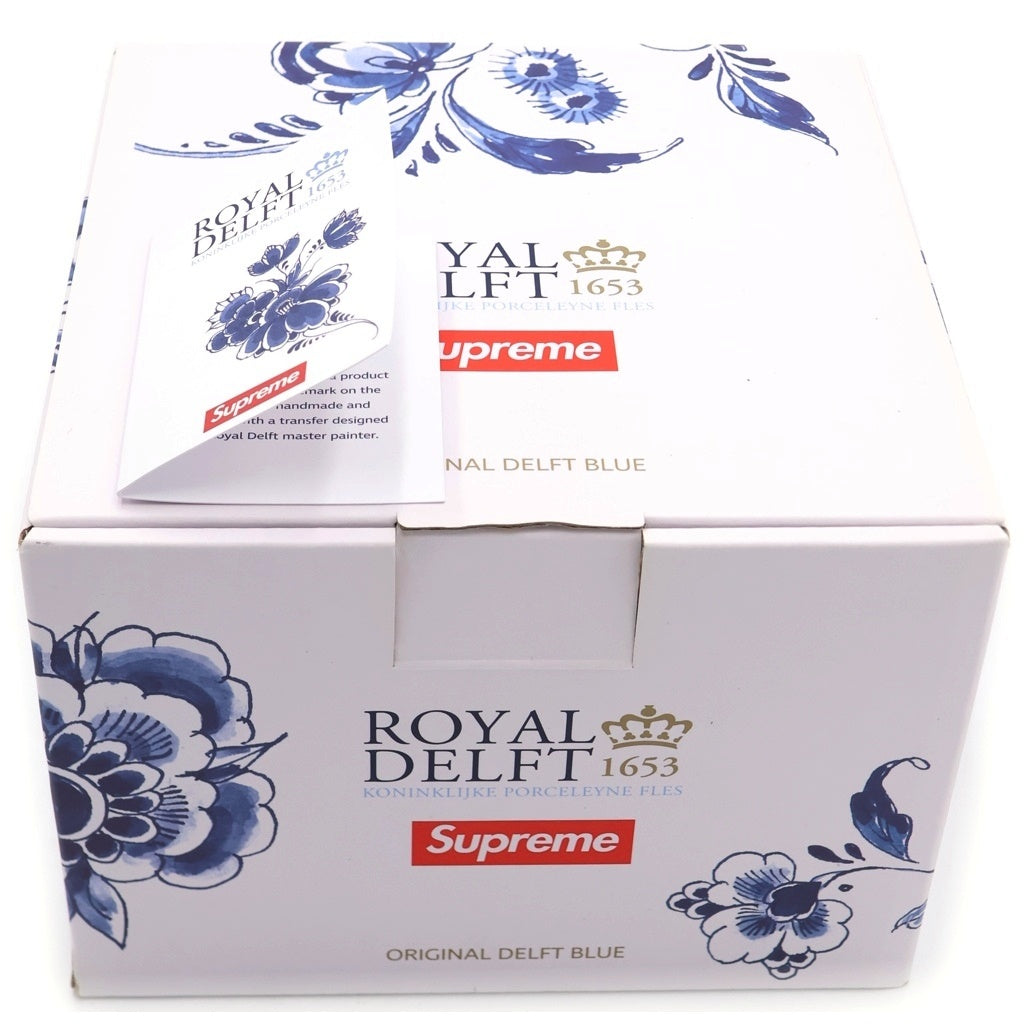 SUPREME(シュプリーム) 21SS ×Royal Delft 190 Bowery Beer Mug ロイヤルデルフト バワリービアー マグカップ ホワイト/ブルー ■