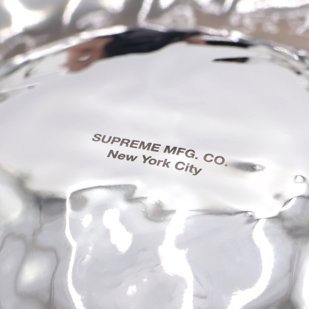 SUPREME(シュプリーム) 23SS Diamond Plate Dog Bowl ダイヤモンド プレート ドッグボウル シルバー ■