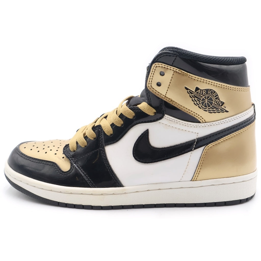NIKE(ナイキ) AIR JORDAN 1 RETRO HIGH OG NRG GOLD TOE 861428-007 エアジョーダン1 ゴールドトゥ ハイカットスニーカー ゴールド/ブラック US8.5/26.5cm