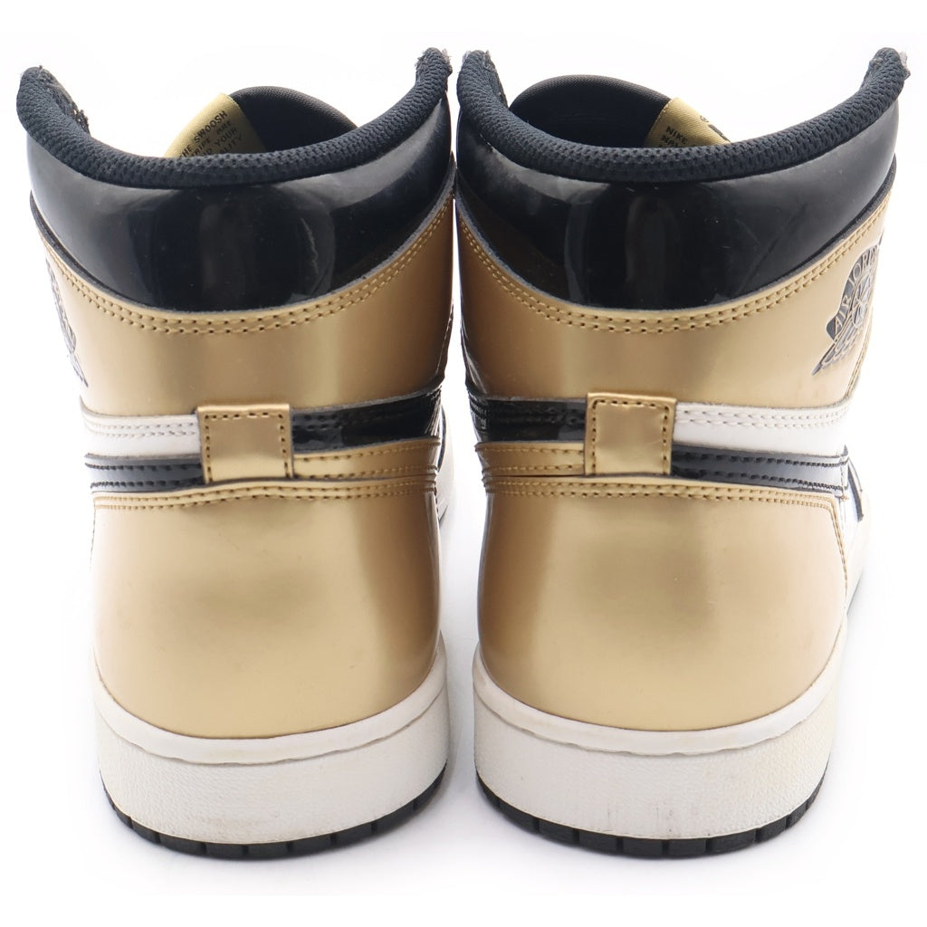 NIKE(ナイキ) AIR JORDAN 1 RETRO HIGH OG NRG GOLD TOE 861428-007 エアジョーダン1 ゴールドトゥ ハイカットスニーカー ゴールド/ブラック US8.5/26.5cm