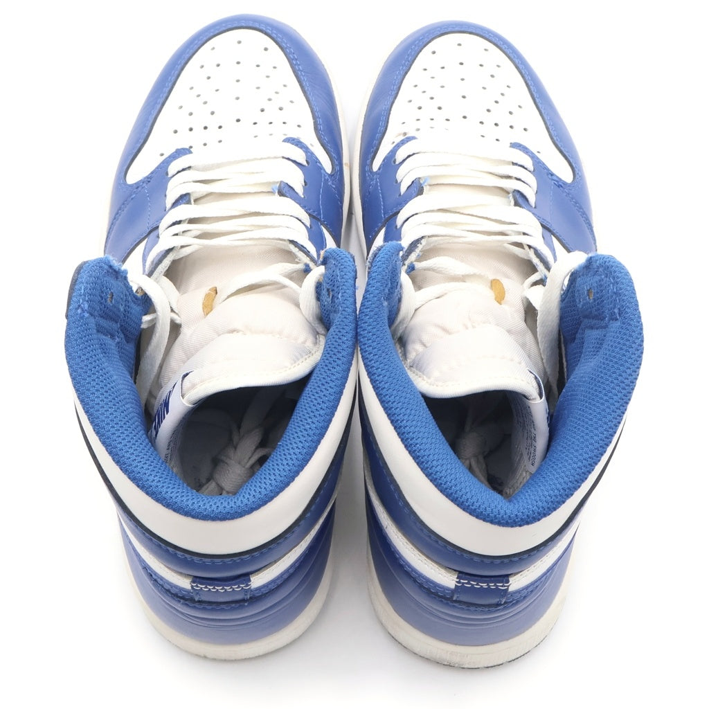 NIKE(ナイキ) AIR JORDAN 1 RETRO HIGH STORM BLUE 555088-127 エアジョーダン1 レトロ ストームブルー ハイカットスニーカー ホワイト/ブルー US8.5/26.5cm