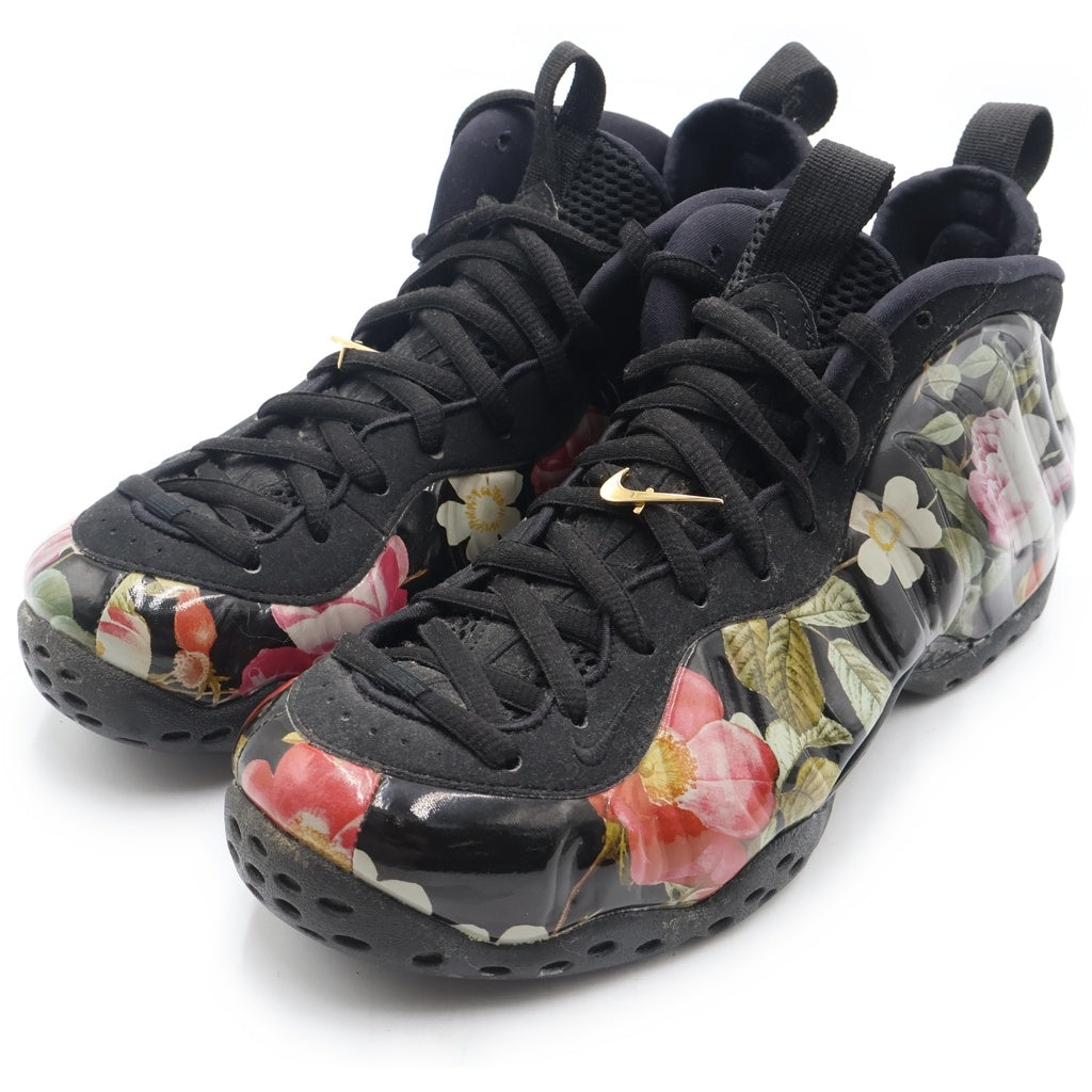 NIKE(ナイキ) AIR FOAMPOSITE ONE FLORAL 314996-012 エア フォームポジット ワン フローラル ハイカットスニーカー ブラック US8.5/26.5cm