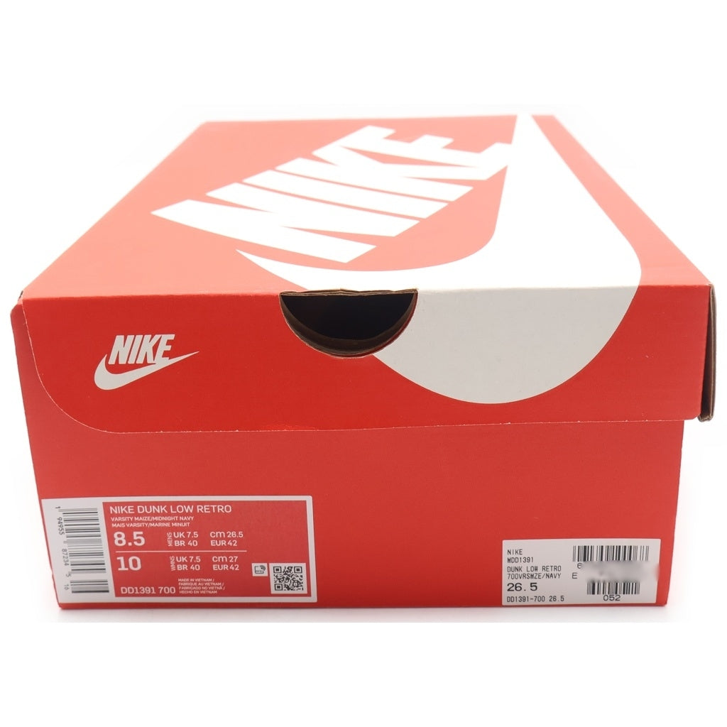 NIKE(ナイキ) DUNK LOW MICHIGAN DD1391-700 ダンク ミシガン ローカットスニーカー イエロー/ネイビー US8.5/26.5cm
