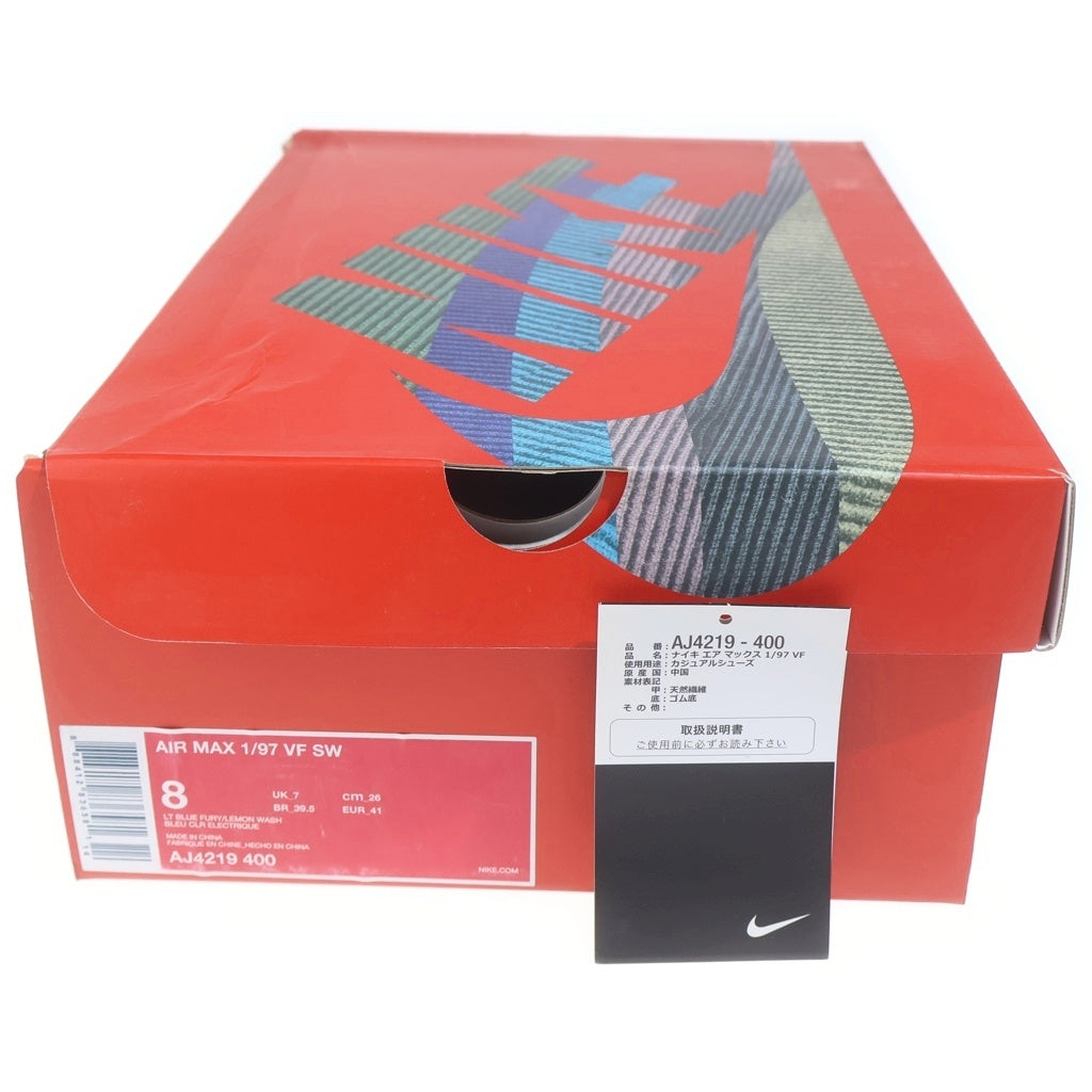 NIKE(ナイキ) ×SEAN WOTHERSPOON AIR MAX 1/97 VF SW AJ4219-400 ショーンウェザースプーン エアマックス97 ローカットスニーカー マルチ US8/26cm
