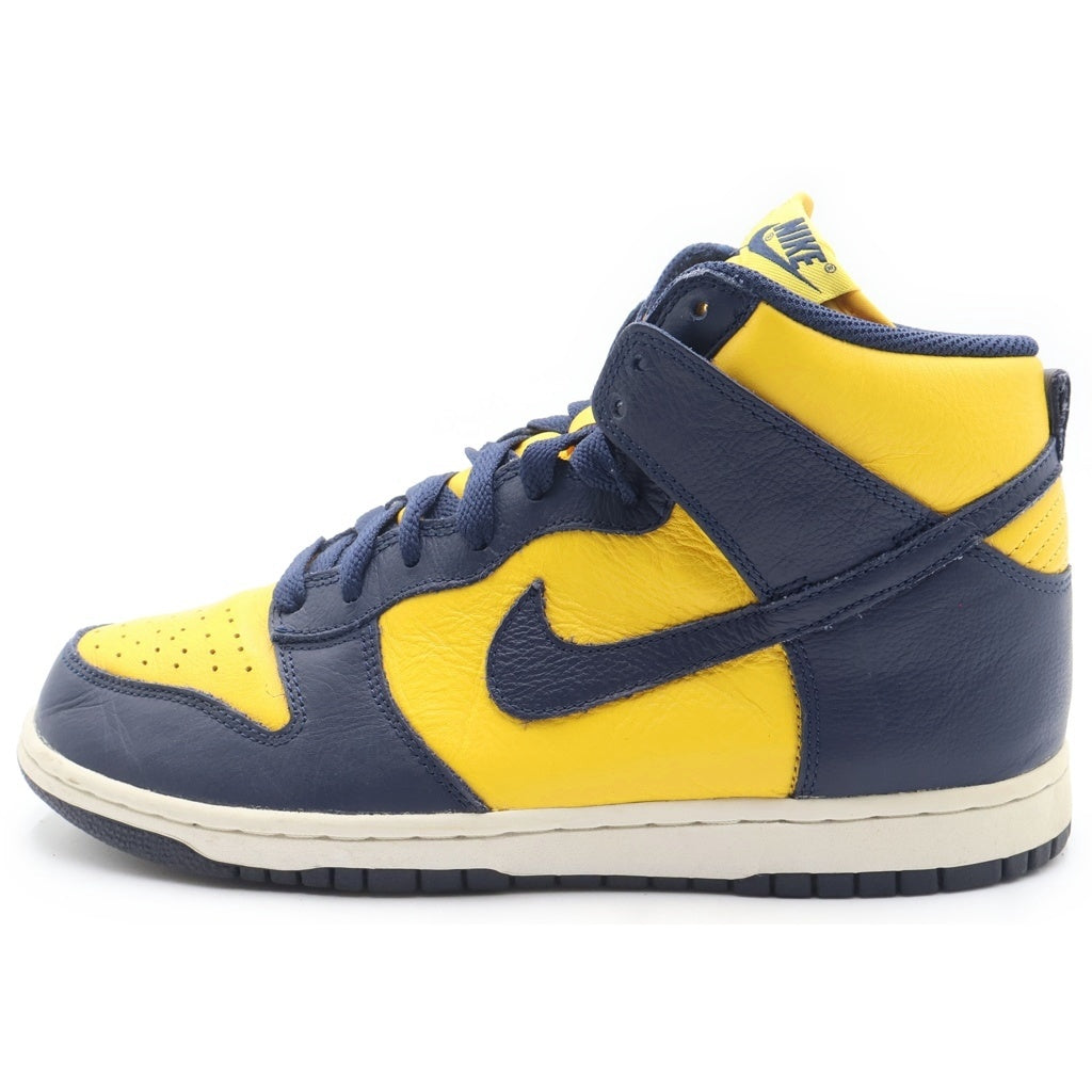 NIKE(ナイキ) DUNK HIGH MICHIGAN 2016 850477-700 ダンク ミシガン 2016 ハイカットスニーカー ネイビー/イエロー US8.5/26.5cm