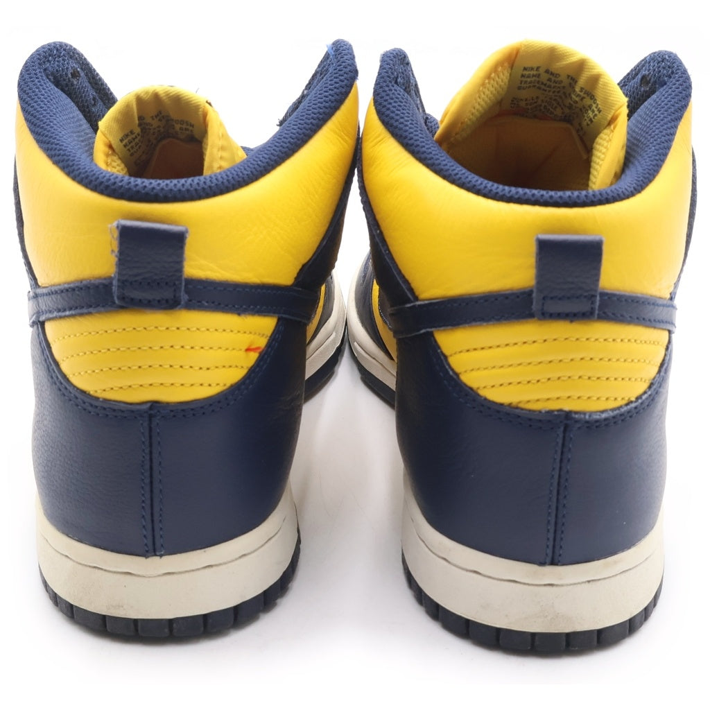 NIKE(ナイキ) DUNK HIGH MICHIGAN 2016 850477-700 ダンク ミシガン 2016 ハイカットスニーカー ネイビー/イエロー US8.5/26.5cm