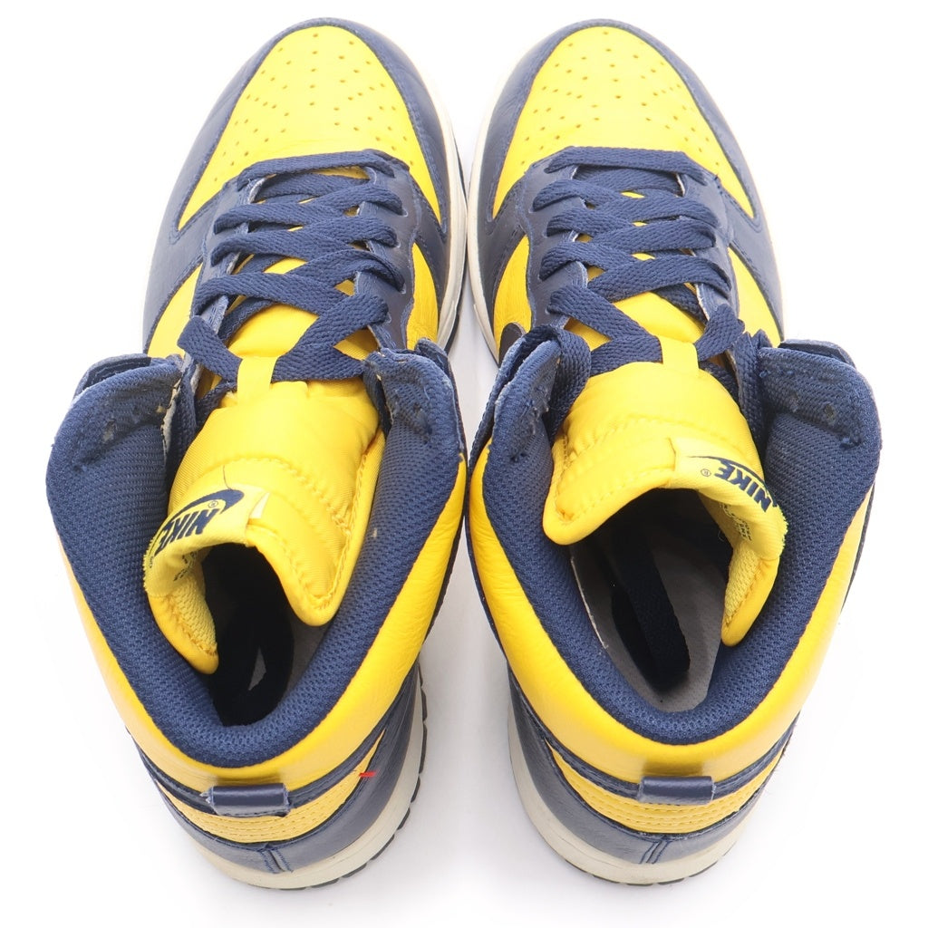 NIKE(ナイキ) DUNK HIGH MICHIGAN 2016 850477-700 ダンク ミシガン 2016 ハイカットスニーカー ネイビー/イエロー US8.5/26.5cm