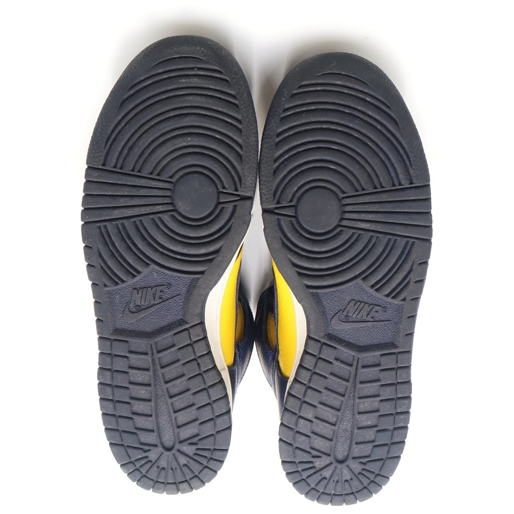 NIKE(ナイキ) DUNK HIGH MICHIGAN 2016 850477-700 ダンク ミシガン 2016 ハイカットスニーカー ネイビー/イエロー US8.5/26.5cm