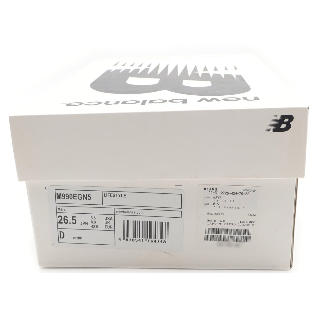 New Balance(ニューバランス) M990EGN5 ×ENGINEERED GARMENTS 990V5 エンジニアド ガーメンツ メッシュ ローカットスニーカー ネイビー US8.5/26.5cm