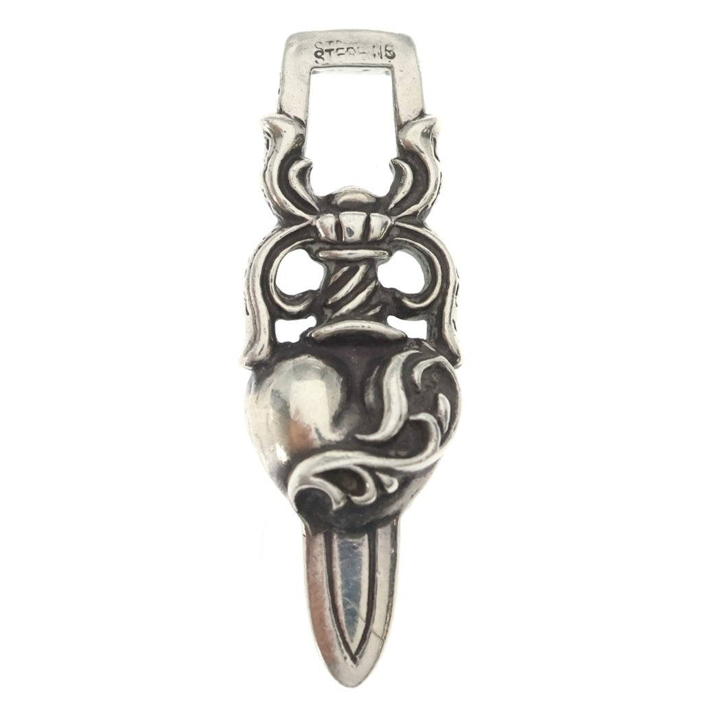 CHROME HEARTS(クロムハーツ) DAGGER HEART ダガーハート ペンダントトップ シルバー BCA243