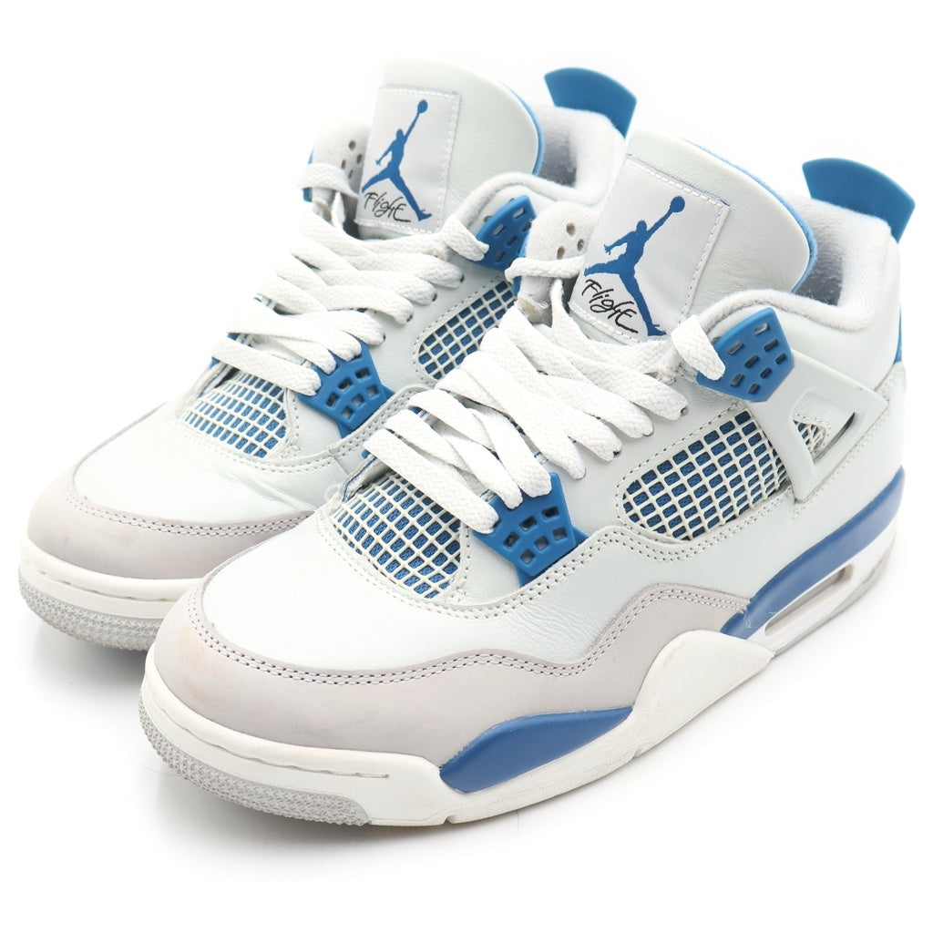 NIKE(ナイキ) AIR JORDAN 4 RETRO INDUSTRIAL BLUE FV5029-141 エアジョーダン4 インダストリアルブルー ハイカットスニーカー ホワイト/ブルー US8/26cm