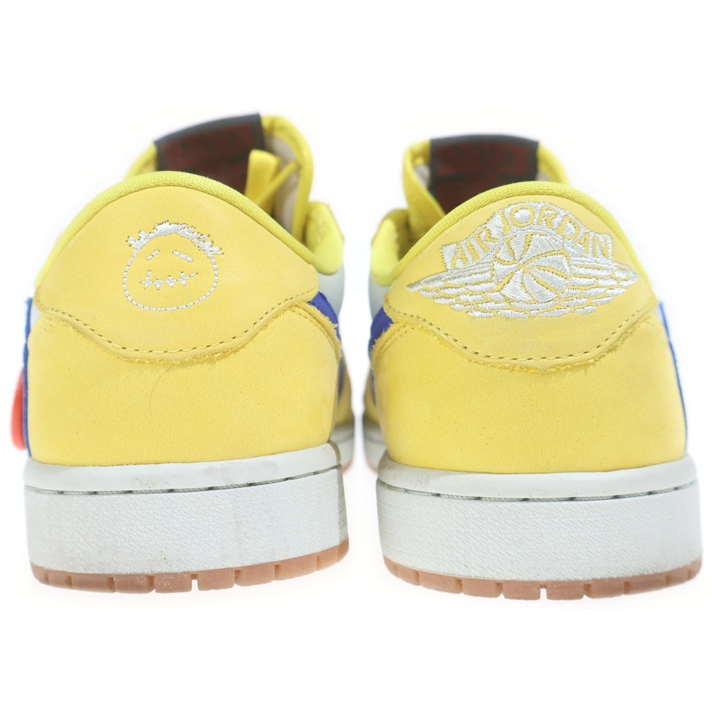 NIKE(ナイキ) ×TRAVIS SCOTT WMNS AIR JORDAN 1 RETRO LOW OG CANARY DZ4137-700 ウィメンズ エアジョーダン1 カナリー ローカットスニーカーUS9.5/26.5cm