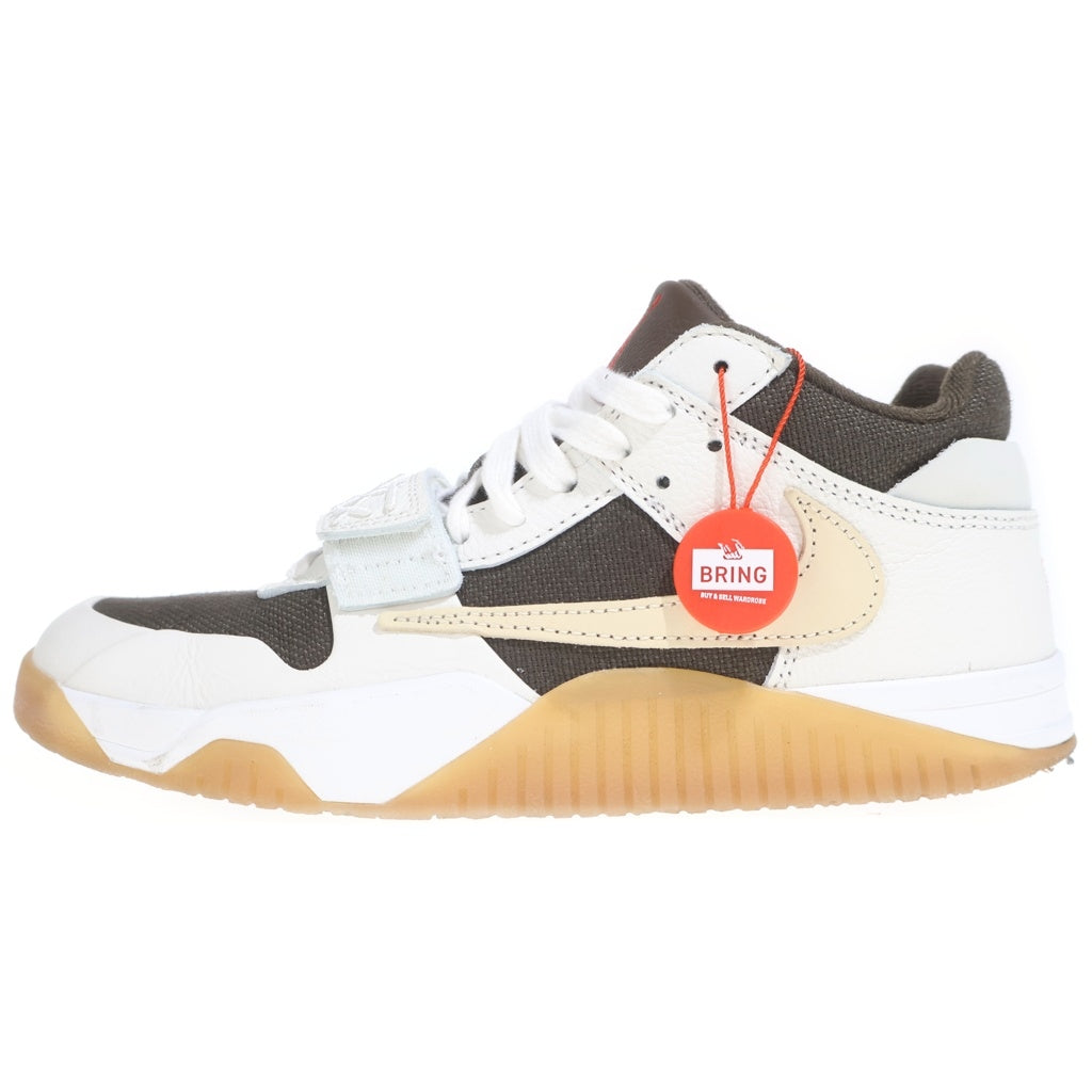 NIKE(ナイキ) ×TRAVIS SCOTT JORDAN JUMPMAN JACK FZ8117‐100 トラヴィススコット ジョーダン ジャンプマン ローカットスニーカー ホワイト/ブラウン US8.5/26.5cm