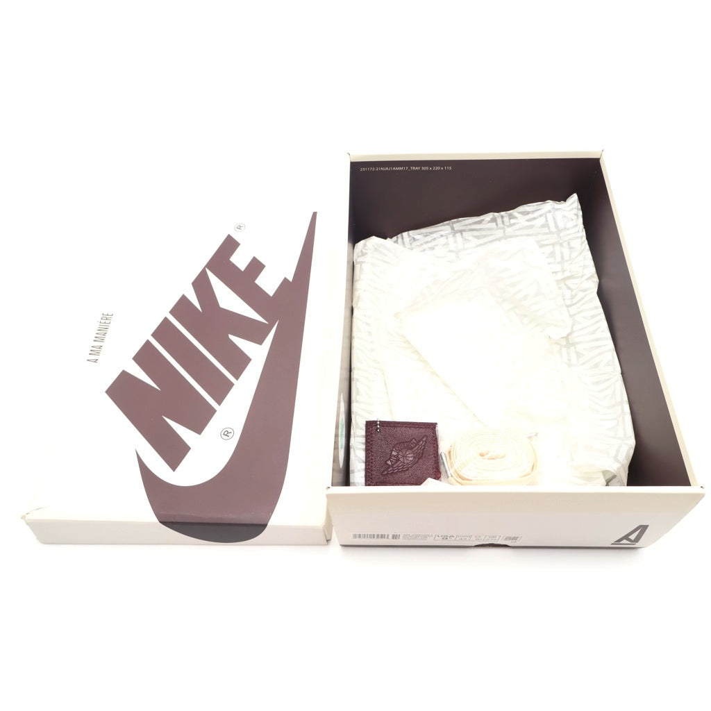 NIKE(ナイキ) ×A MA MANIERE AIR JORDAN1 RETRO HIGH OG DO7097-100 アママニエール エアジョーダン1 レトロ ハイカットスニーカー ホワイト/ブラウン US9.5/27.5cm