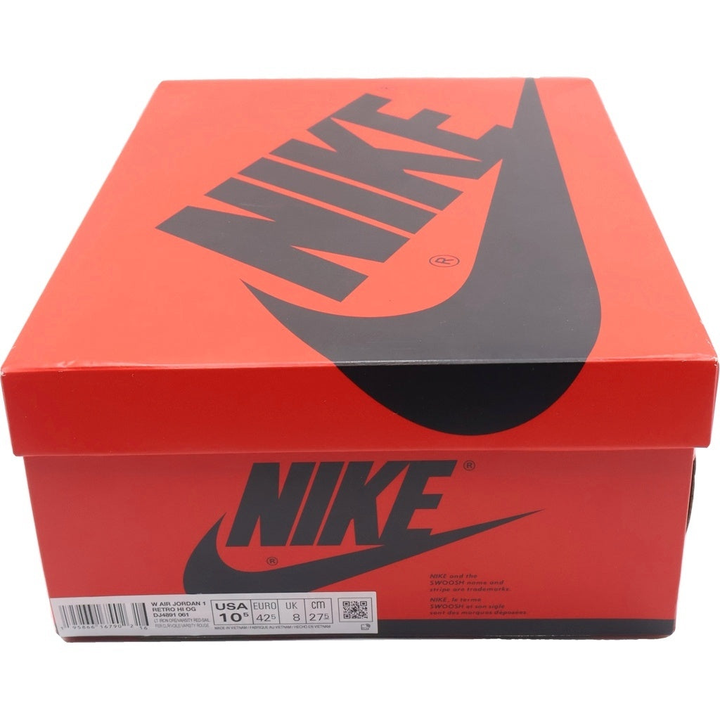 NIKE(ナイキ) WNMS AIR JORDAN1 RETRO HIGH OG DJ4891-061 ウィメンズ エアジョーダン1 レトロ ハイカットスニーカー レッド/ホワイト US10.5/27.5cm