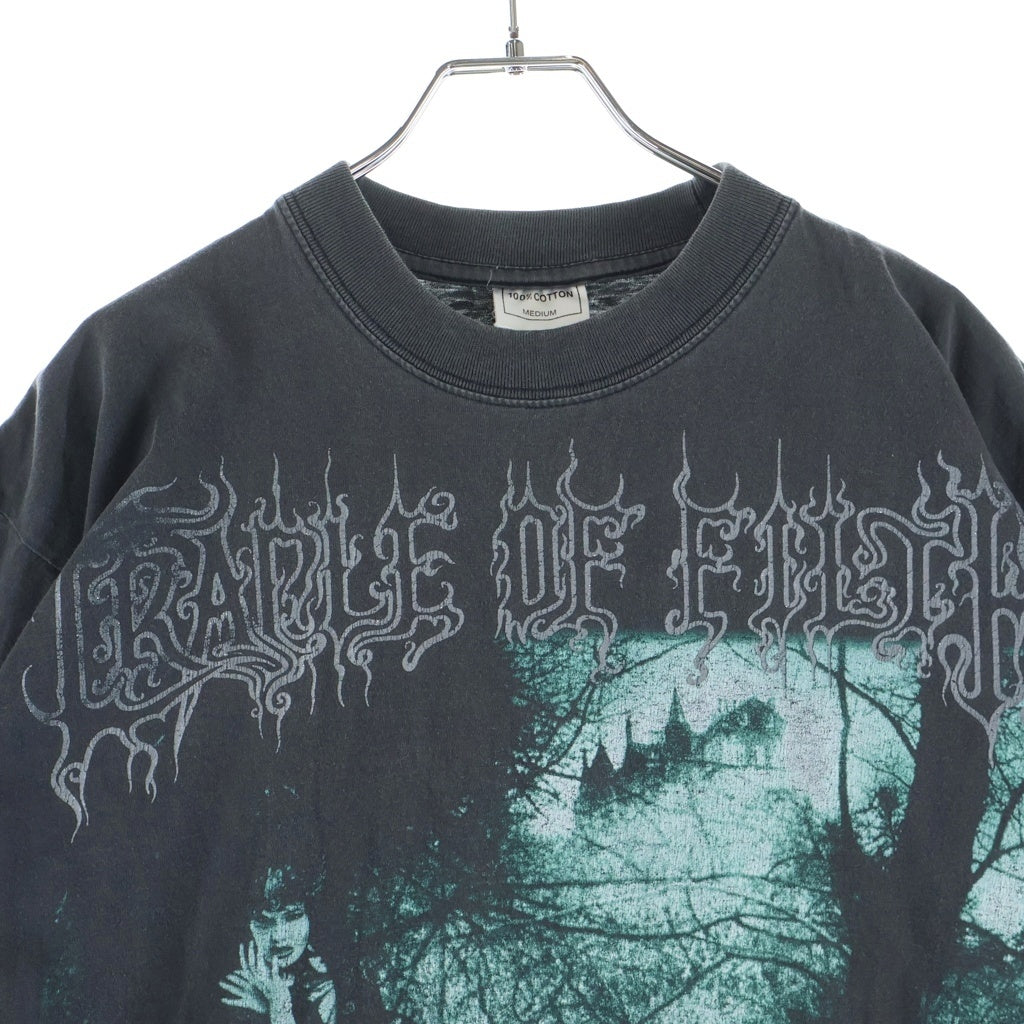 VINTAGE(ヴィンテージ) 90S CRADLE OF FILTH 1996 DUSK AND HER EMBRACE Tee EURO クレイドル オブ フィルス フロントフォト プリント半袖Tシャツ ユーロ タグ ブラック