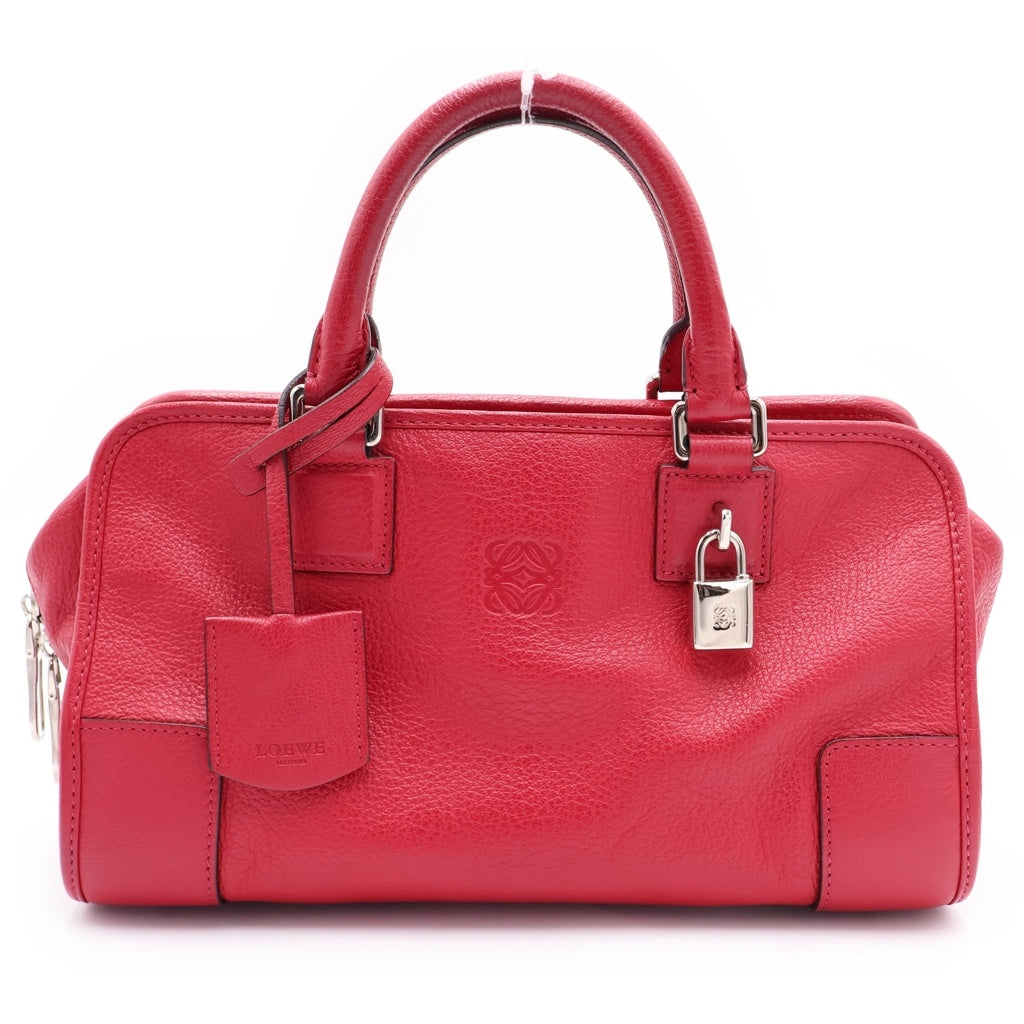 LOEWE(ロエベ) アマソナ 28 レザー 2WAY ハンドバッグ ショルダーバッグ レッド レディース