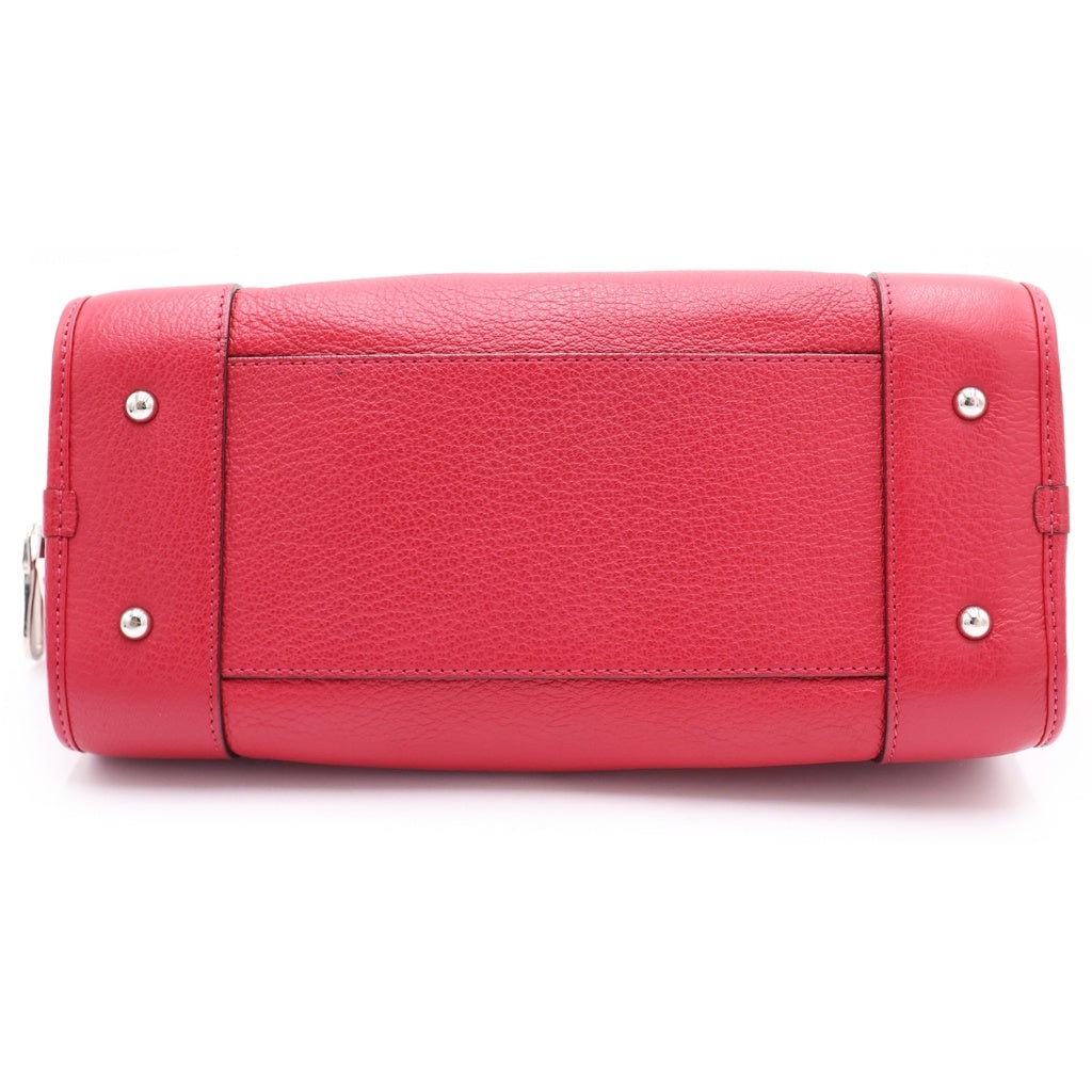 LOEWE(ロエベ) アマソナ 28 レザー 2WAY ハンドバッグ ショルダーバッグ レッド レディース