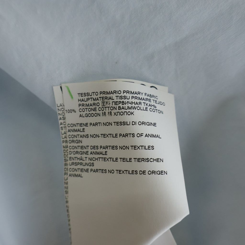 Maison Martin Margiela(メゾンマルタンマルジェラ) 19SS ポケット付き 切り替え 半袖シャツ ホワイト/ブルー S50DL0379