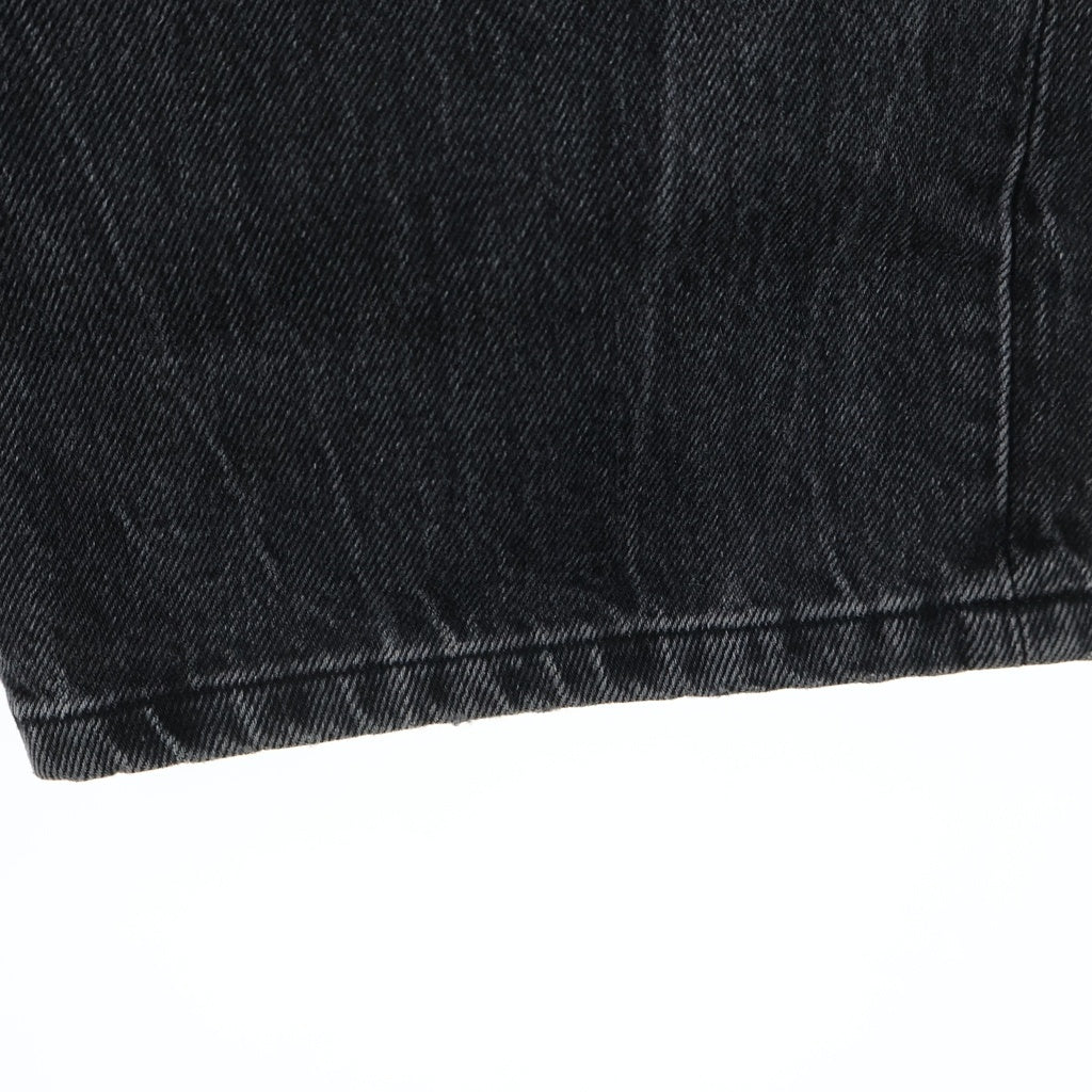 ALEXANDER WANG(アレキサンダーワン) ダブルウエスト レイヤード デニムパンツ ジーンズ ブラック レディース 4DC1224070